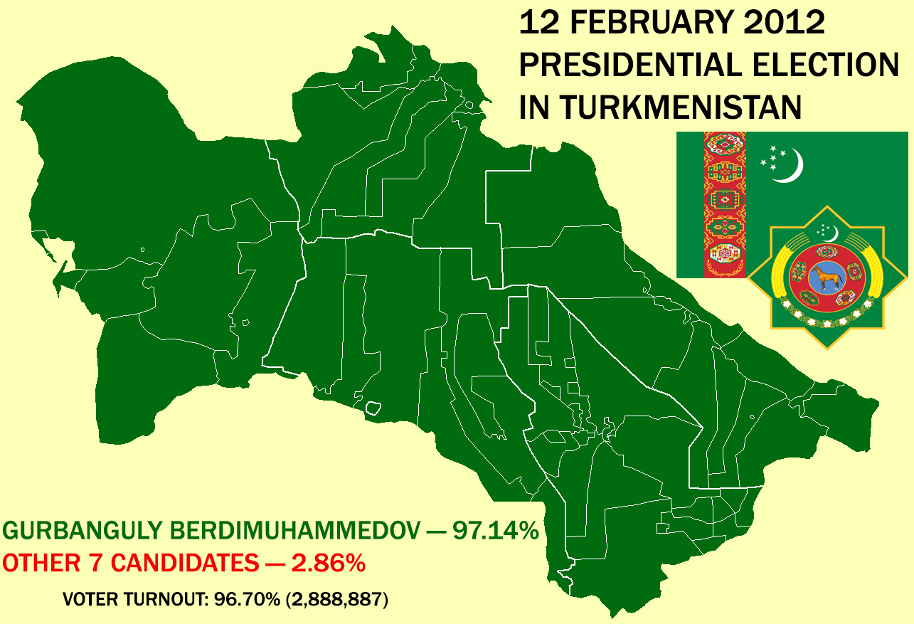 2012 Presidental election in Turkmenistan.jpg