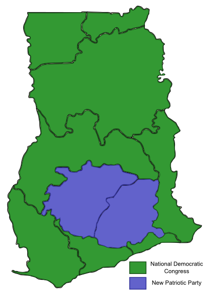 2012 Ghanaian General Election Map.png