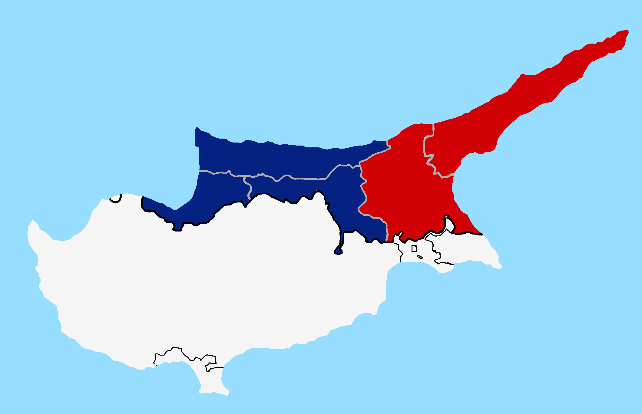 Northern Cyprus presidential election 2015 first round map.png