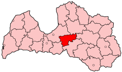 Огрский район на карте