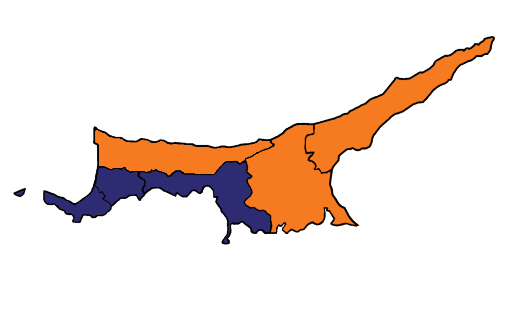 Northern Cyprus 2020 election second round map.png