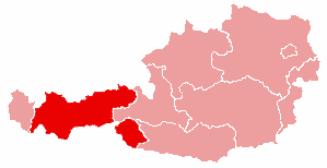 Тироль на карте