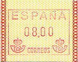 Spain 1989 variable value stamp 08.00 Mi 1.jpg