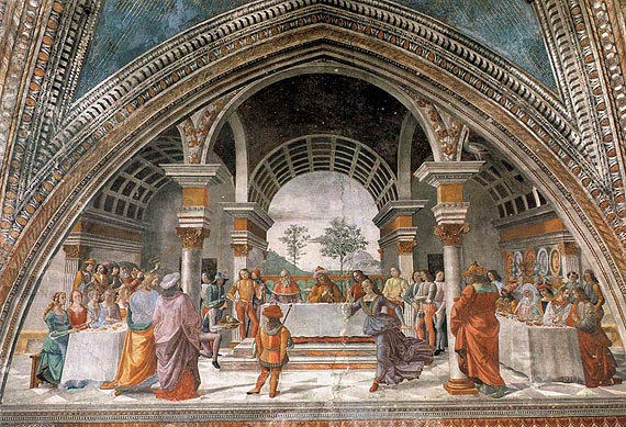 Cappella tornabuoni, 17, benchetto di erode.jpg