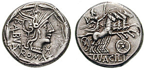 Acilius Balbus Denarius 125 BC.jpg