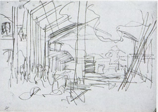 D154. Некоторые элементы этого эскиза задействованы в W438 и W439.