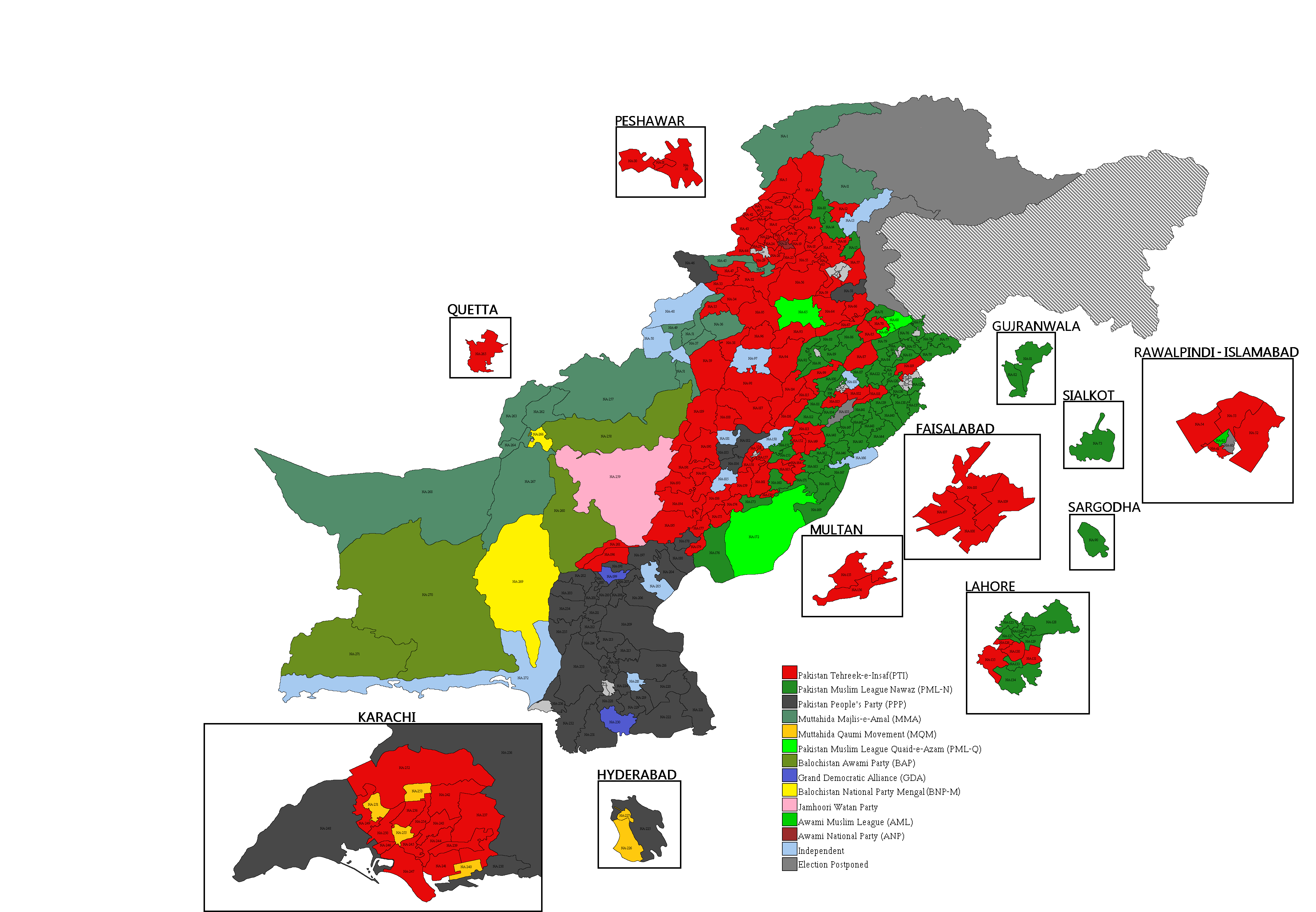 Pakistan General Election 2018 Map.png