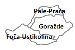 Боснийско-Подринский кантон на карте
