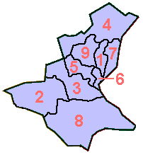 Сараевский кантон на карте