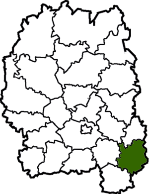 Попельнянский район на карте