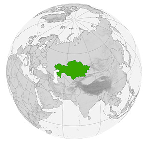 Казахстан на карте мира
