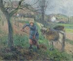 Camille Pissarro - Paysanne avec un âne, Pontoise (PD 530).jpg