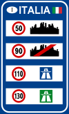 Italian traffic signs - limiti generali.svg