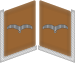 Luftwaffe collar tabs Unteroffizier 3D.svg