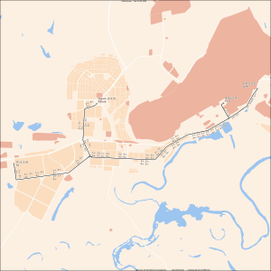Novotroitsk tram map 2022-05.svg