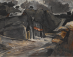Paysage provençal (Rochers à l'Estaque), par Paul Cezanne.png