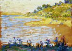 Signac - Study for In the Time of Harmony Plage des Graniers, Saint-Tropez, 1894, FC 267 recto.jpg