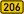 Bundesstraße 206 number.svg