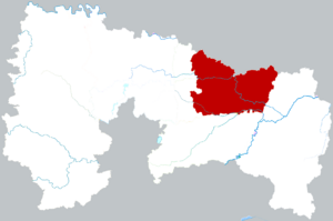 Аньян на карте