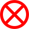 No stopping (clearway)/Glanbhealach