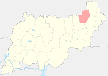 Павинский район на карте