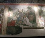 Oratorio di santa cecilia, 04 amico aspertini e aiuti, un angelo porge le corone del martirio.JPG