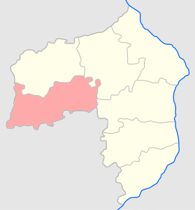 Конский уезд на карте