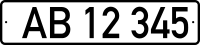 Transnistria license plate AB12345.svg