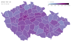 COVID-19 Czech Republic - Cases per capita (last 14 days).svg