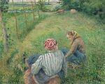 Camille Pissarro - Les jeunes filles de paysans (1882).jpg