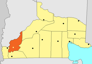 Департамент Пильканиеу на карте