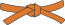 Judo orange belt.svg