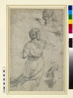 Raphael - Studies for two kneeling Women a, c. 1512.jpg