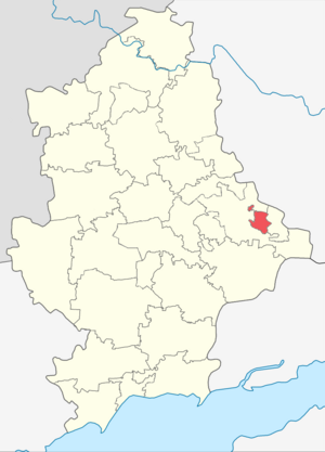 Торез на карте