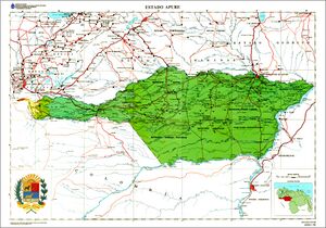 Апуре на карте