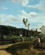 Pissarro - Strollers on a Country Road, La Varenne-Saint-Hilaire, 1864.jpg