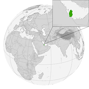 Катар на карте мира