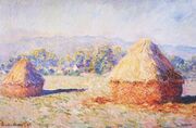 Claude Monet, Grainstacks in the Sunlight, Morning Effect, 1890, oil on canvas 65 x 100 cm.jpg