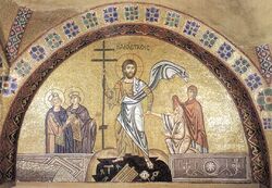 Hosios Loukas (narthex) - East wall, right (Harrowing of Hell) 03.jpg