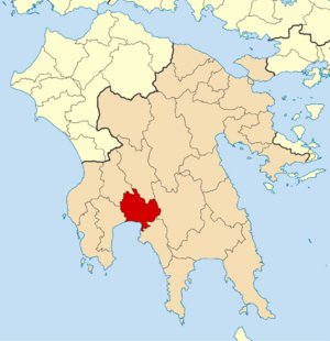 Каламата на карте