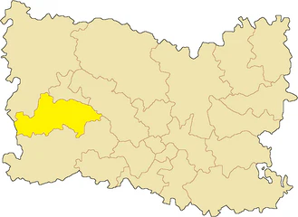 Кантон на карте департамента Уаза