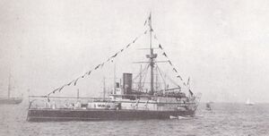 HMS Conqueror в 1881 году
