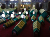 Mausoleum of Sultan Ahmed I - sarcophagi - P1030870.JPG