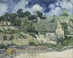 Vincent van Gogh - Thatched Cottages at Cordeville - Google Art Project.jpg