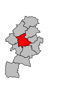 Кантон на карте департамента Верхняя Гаронна