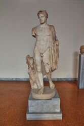 Statue of Hermes (2nd cent. A.D.) in the National Archaeological Museum of Athens on 2 July 2018.jpg