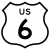 US 6 (1961 cutout).svg