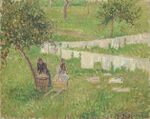 Pissarro - La lessive à Éragny (Washing day at Éragny ) 1901.jpg