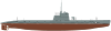 Shadowgraph Malyutka class XII series submarine.svg