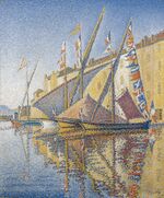Signac - Segelboote im Hafen von Saint-Tropez, 1893, G 0239.jpg